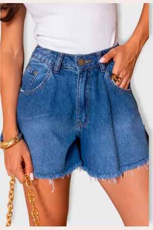Revanche Shorts Jeans Atacado Godê Feminino Celia