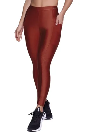 Selene Infantil - Calça legging com recorte e bolso - 24637.001 - Terracota