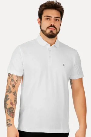 Dudalina Polo Masculina Piquet Comfort Pima Branca