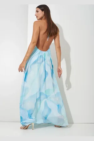 Miesse Vestido Costas de Fora Tons de