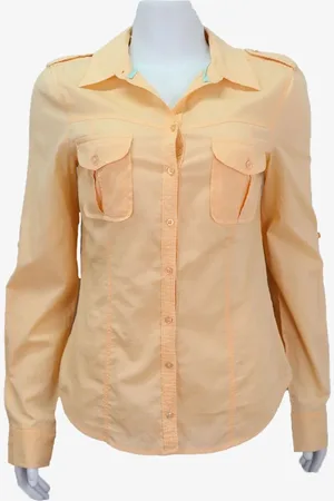 EMIGÊ Camisa Clock House Casual Amarelo Produto Gentilmente Usado