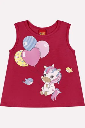 KYLY Infantil - Regata Menina Estampa Unicórnio