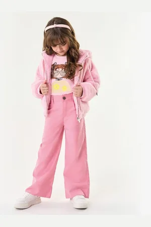 TRICK NICK Infantil - Calça Feminina Wide Leg