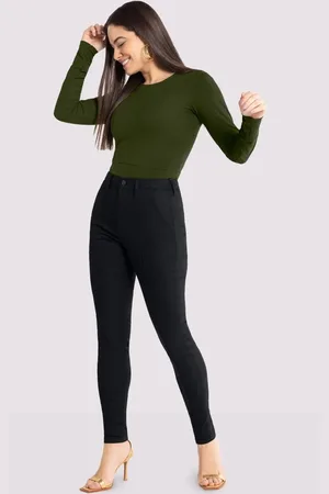 Lunender Calça Sarja Skinny Não Desbota