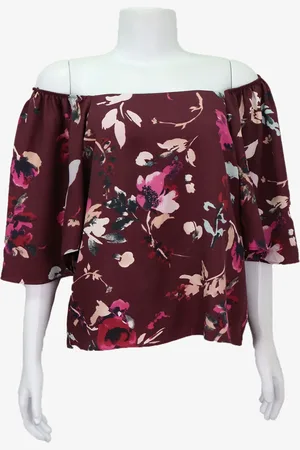 EMIGÊ Blusa Cortelle Ciganinha Floral Produto Gentilmente Usado