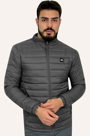 King & Joe Jaqueta Masculina Nylon Puffer Gola