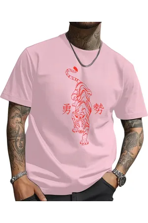Cold Camisa Camiseta Tigre Vermelho Streetwear 100% Algodão