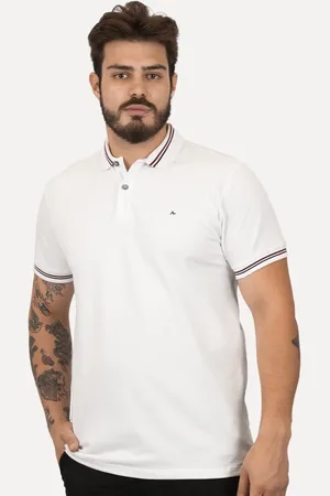 Aramis Polo Masculina Piquet Duo Frisos Branca