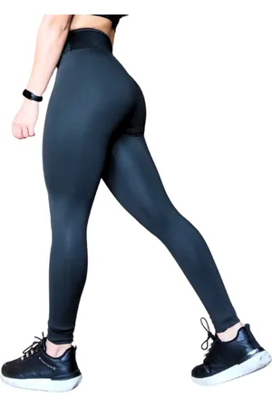 Heide Ribeiro Calça Legging Elástico de Compressão na Cintura 10 cm e Rosê