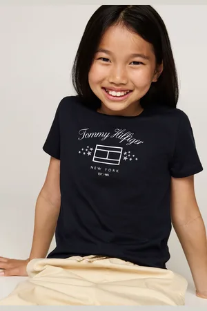 Tommy Hilfiger Infantil - Camiseta Tommy Hilfiger Logo Azul-Marinho