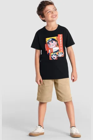Brandili Infantil - Camiseta menino do naruto