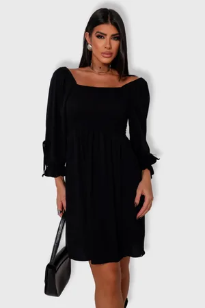 Revanche Vestido Curto Manga Bufante Feminino Nivala