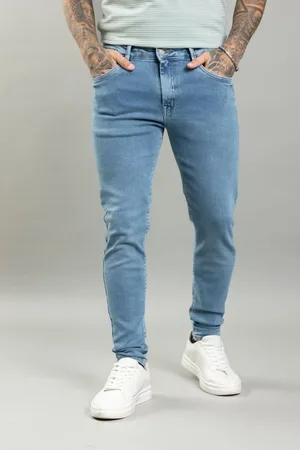 Dialogo Jeans Calça Jeans Skinny Masculina Fecho Em Zíper e Botão Dialogo