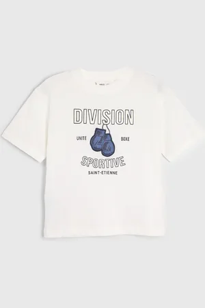 MANGO Infantil - Camiseta MANGO Division Sportive Off-White
