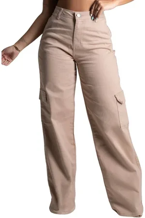 SAWARY Calça Sarja Wide Leg - 277775 -