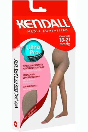 Kendall Meia-calça Gestante Média Compressão sem Ponteira (18-20 mmHg) - 1652
