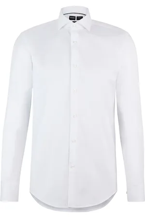 HUGO BOSS Camisa Slim Fit Em Popeline De Algodão Easy Iron