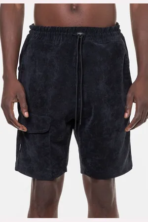 Starter Bermuda Masculina Veludo Preta