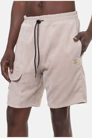 Starter Bermuda Masculina Veludo Areia