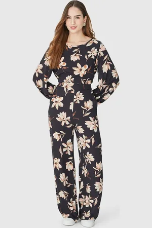 Malwee Calça Reta Feminina Floral Em Viscose Texturizada