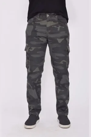 Alleppo Jeans Calça Cargo Verde Militar Camuflada Masculina