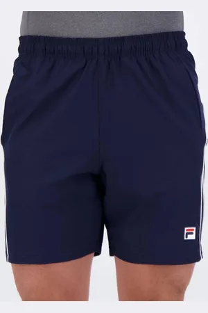 Fila Bermuda Tennis Line II Marinho e Branca