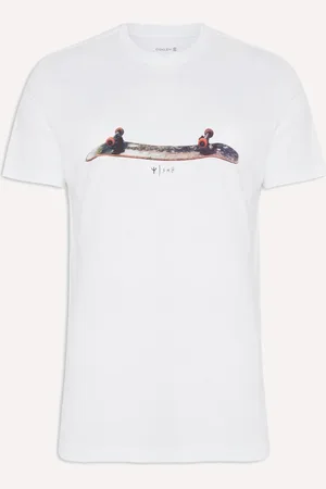OSKLEN Camiseta Masculina Regular Stone Skateboarding Branca
