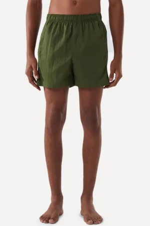 OSKLEN Short Masculino Beachwear Travessia Verde Escuro Incolor