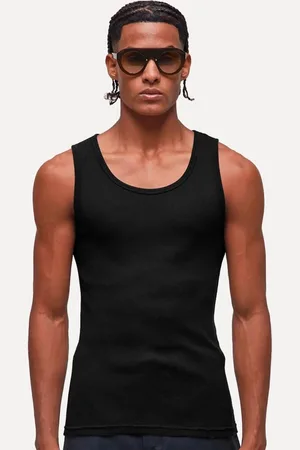 OSKLEN Regata Masculina Slim Rib Preta