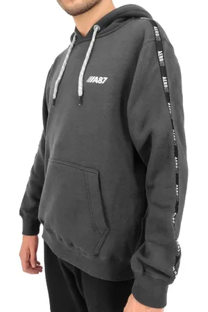 Aeropostale Moletom Masculino A87 Logo Tape Chumbo