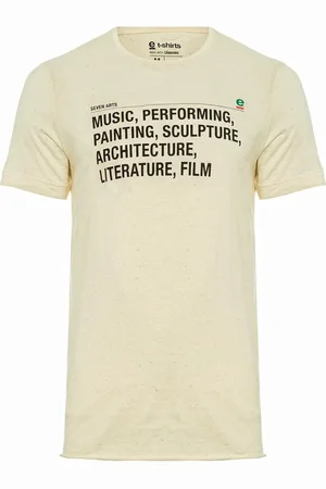 OSKLEN Camiseta Masculina Slim Hemp Seven Arts Off-White Incolor