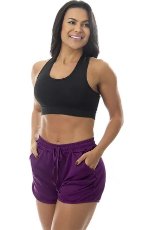 FRISTYLE Short Corrida Treino Academia Esportivo Bolso Feminino Leve