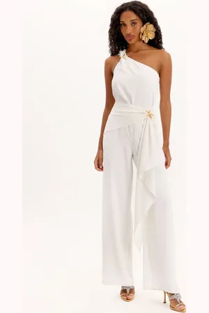 LANCA PERFUME Calça Wide Leg Com Sobreposição