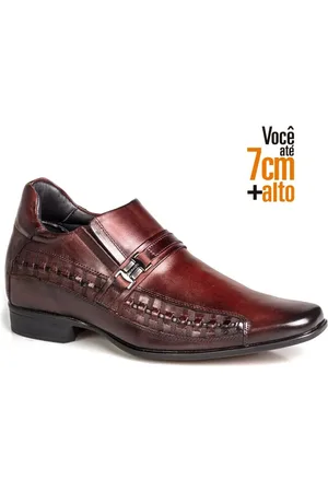 RAFARILLO Sapato Social Couro Masculino Aumenta Altura