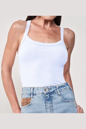 Colcci Regata Canelada Slim Ve25 Feminino