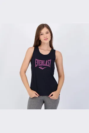 Everlast Regata Feminina Preta e Rosa