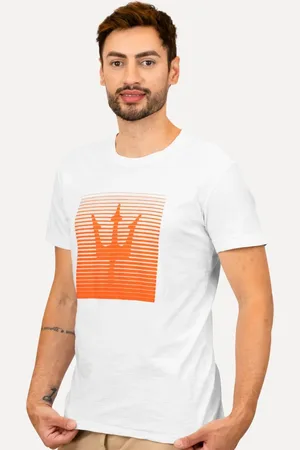 OSKLEN Camiseta Masculina Slim Rough Tridente Graco Branca