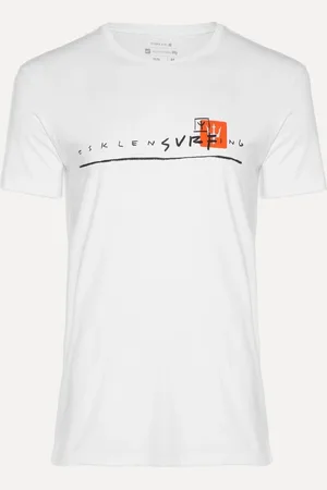 OSKLEN Camiseta Slim Stone surng Traco Branca