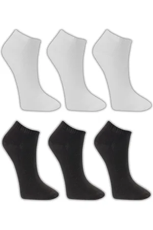Winston Kit 6 Pares Meia Soquete Cano Curto Algodão Masculino Feminino Cores e Branco