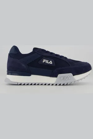 Fila Tênis Retro Blazer Marinho Branco e Prata