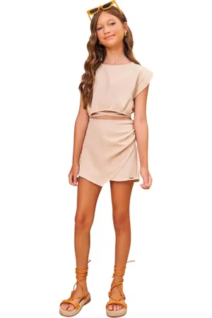 Lilimoon Infantil - Conjunto Blusa Cropped e Short Saia 76989
