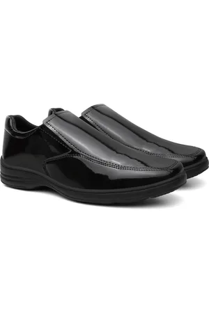 Anna Andrade Sapato Masculino Social A. Andrade Mocassim Casual Conforto Oxford Tendência Verniz