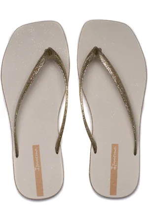 GRENDENE Infantil - Chinelo Feminino Ipanema Edge Maxi com Glitter /Dourado