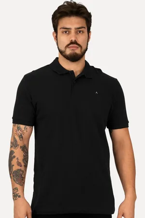 Aramis Polo Masculina Piquet Lisa Preta
