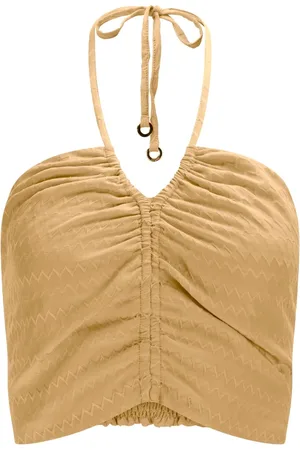 LEZ A LEZ Blusa Cropped Frente Única com Franzido