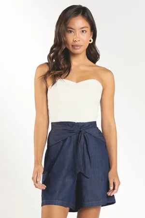 Marialicia Short Feminino Em Jeans