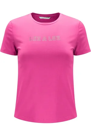 LEZ A LEZ T-shirt Presenteável Malha Power com Efeito Brilho
