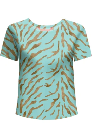 LEZ A LEZ Blusa em Malha Power com Estampa Sand