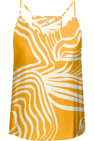 LEZ A LEZ Blusa Alças em Viscose Sarjada com Decote V