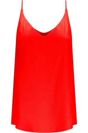 LEZ A LEZ Blusa Presenteável Minimal com Decote V e Alças